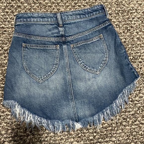 Free People Fringe denim skirt - Picture 4 of 7